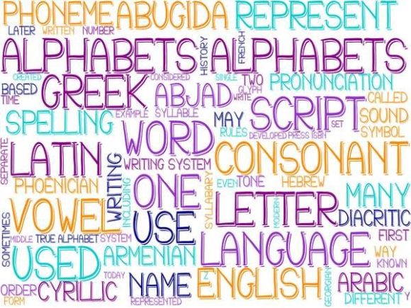 Alphabets Wordcloud Sticker: Creative & Versatile Design Magic