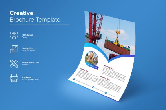 Construction Company Brochure Template