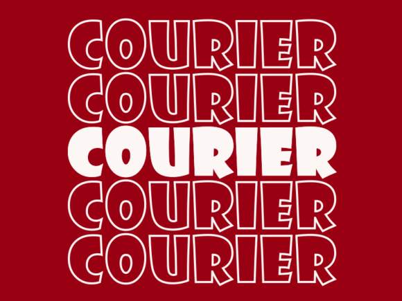 Courier SVG Cut File