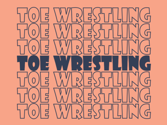 Toe Wrestling SVG Cut File
