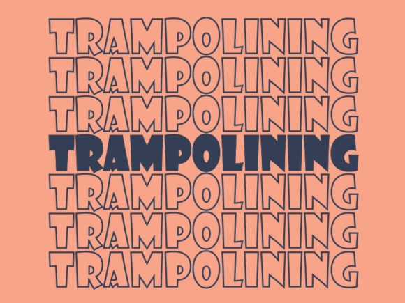 Trampolining SVG Cut File