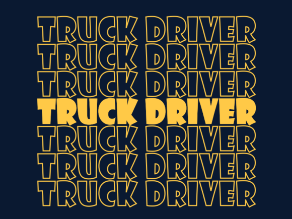 Truck Driver SVG Cut File: Versatile, Scalable & Craft-Ready