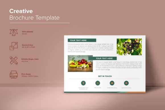 Why a Food Creative Brochure Design Template Needs a Strong, Scalable Logo